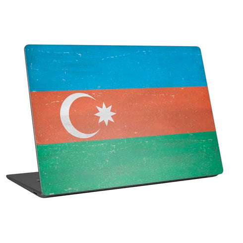 Azerbaijan Flag Distressed Universal Laptop 16.6in (13.4 x 9.7in) Skin
